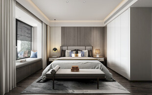 小空间次卧室室内设计现代简约风