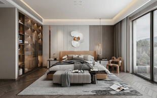 小空间次卧室室内设计现代简约风