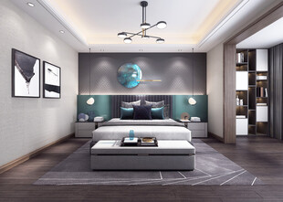 小空间次卧室室内设计现代简约风