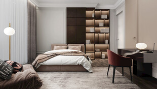 小空间次卧室室内设计现代简约风