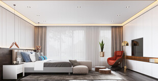 小空间次卧室室内设计现代简约风