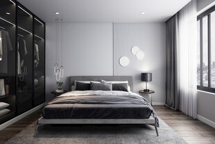 小空间次卧室室内设计现代简约风