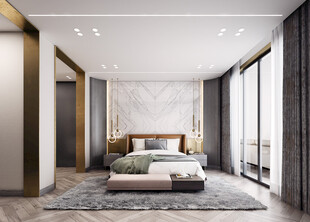 小空间次卧室室内设计现代简约风