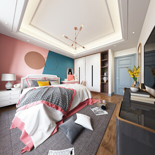 小空间次卧室室内设计现代简约风