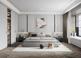 小空间次卧室室内设计现代简约风