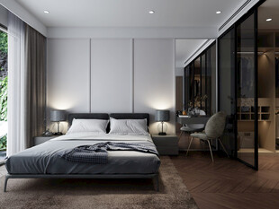 小空间次卧室室内设计现代简约风