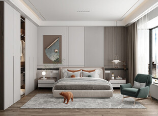 小空间次卧室室内设计现代简约风