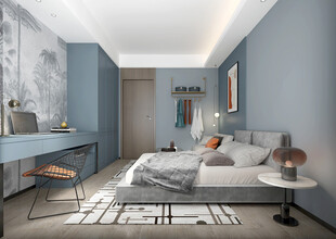 小空间次卧室室内设计现代简约风