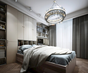 小空间次卧室室内设计现代简约风