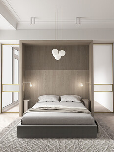 小空间次卧室室内设计现代简约风