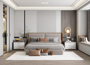 小空间次卧室室内设计现代简约风