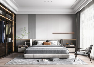 小空间次卧室室内设计现代简约风