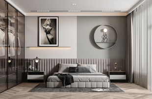 小空间次卧室室内设计现代简约风