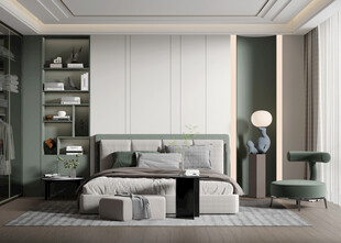 小空间次卧室室内设计现代简约风