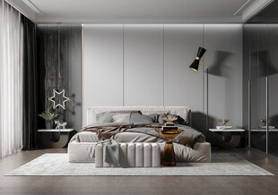 小空间次卧室室内设计现代简约风