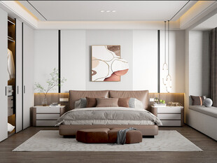 小空间次卧室室内设计现代简约风