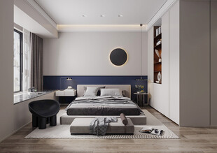 小空间次卧室室内设计现代简约风