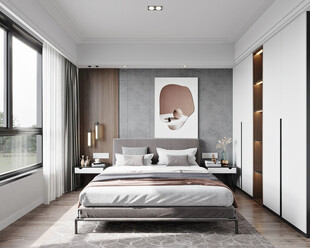 小空间次卧室室内设计现代简约风