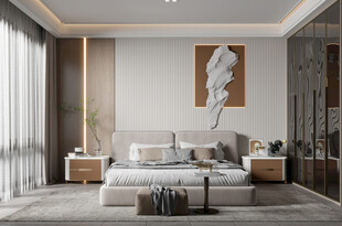 小空间次卧室室内设计现代简约风