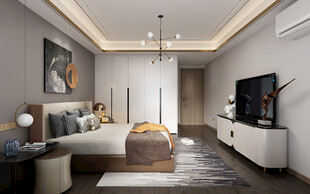 小空间次卧室室内设计现代简约风