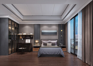 小空间次卧室室内设计现代简约风