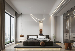 小空间次卧室室内设计现代简约风