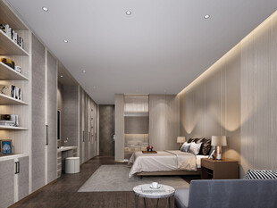 小空间次卧室室内设计现代简约风