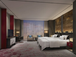 中复古式卧室空间极简现代简约风