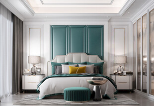 北美欧式卧室空间设计现代田园风