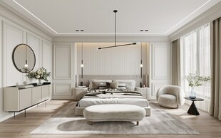 北美欧式卧室空间设计现代田园风