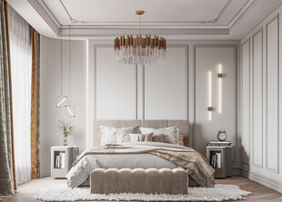 北美欧式卧室空间设计现代田园风