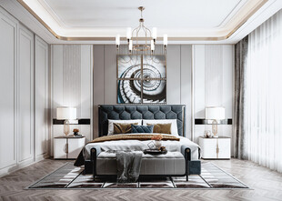 北美欧式卧室空间设计现代田园风