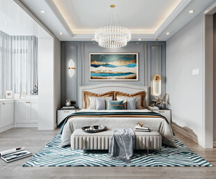 北美欧式卧室空间设计现代田园风