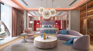 北美欧式卧室空间设计现代田园风