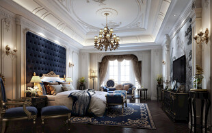 北美欧式卧室空间设计现代田园风