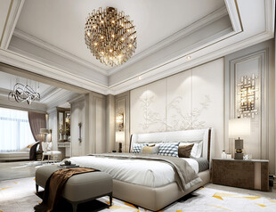 北美欧式卧室空间设计现代田园风