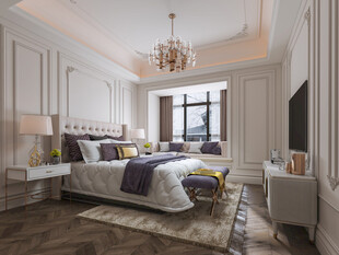 北美欧式卧室空间设计现代田园风