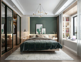 北欧式次卧室空间设计现代田园风