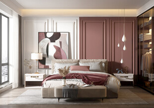 北欧式次卧室空间设计现代田园风