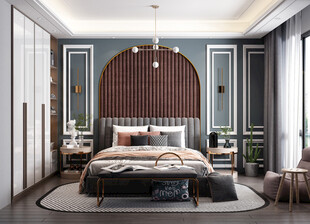 北欧式次卧室空间设计现代田园风