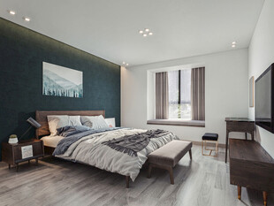 北欧式次卧室空间设计现代田园风