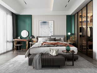 北欧式次卧室空间设计现代田园风