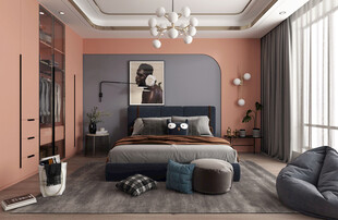 北欧式次卧室空间设计现代田园风