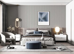 北欧式次卧室空间设计现代田园风