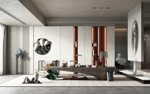 中式多功能书房北欧现代简约古风