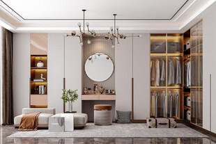 中式多功能书房北欧现代简约古风