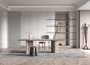 中式多功能书房北欧现代简约古风