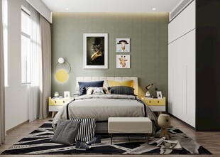 儿童小女生孩房间次卧室北欧风格