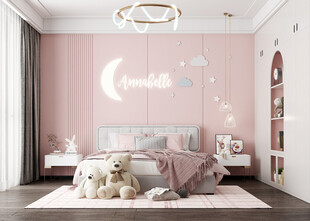 儿童女孩房次卧室北欧现代简约风