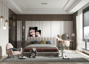 儿童女孩房次卧室北欧现代简约风